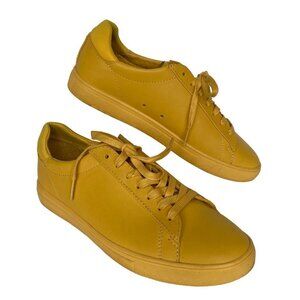 CLAE Bradley Sneaker Yellow Leather Lace Up Womens 7